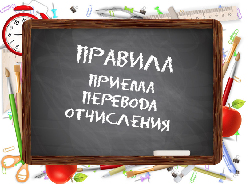 Правила приема, перевода, отчисления.